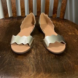 NWT Gold Metallic J. Crew Sandals